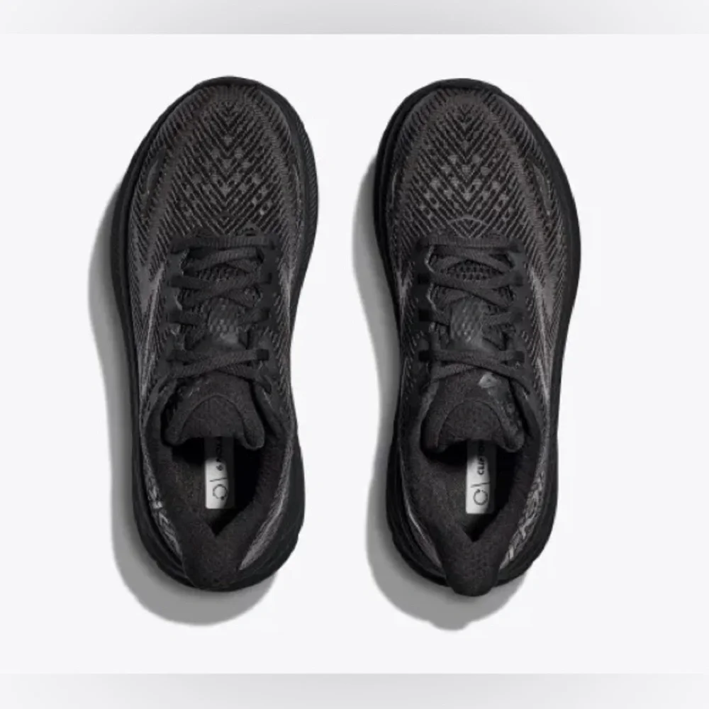 Hoka Clifton 9 Women's Running Shoes Black Size 8B Lightweight Sneakers - Picture 4 of 12